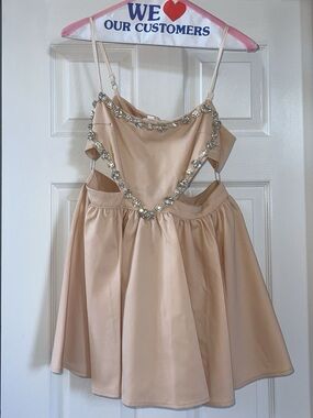 Women’s Blush SweetHeart Jeweled Dress